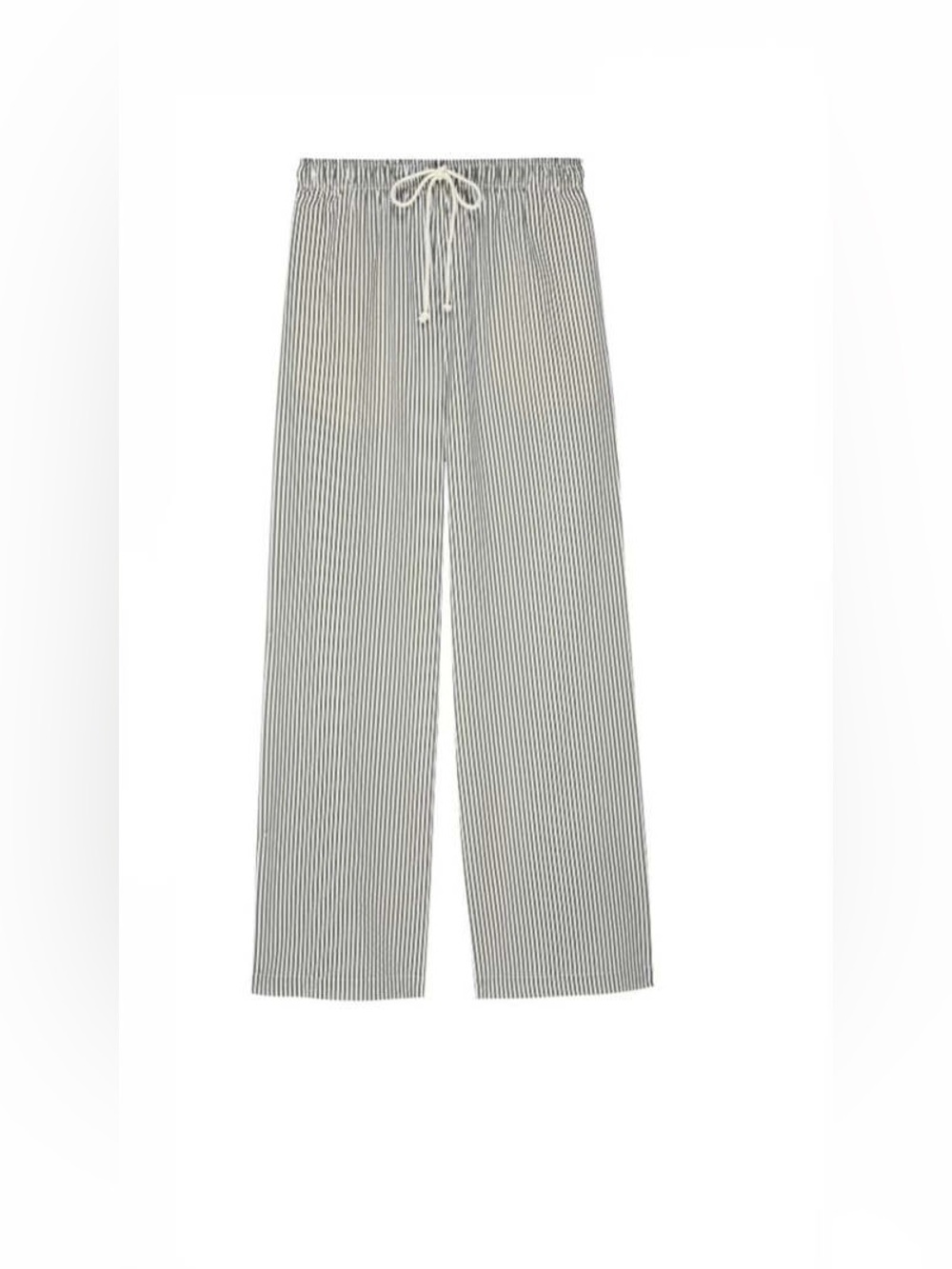DONNI The Pop Stripe Drawstring Pant in rosemary size small